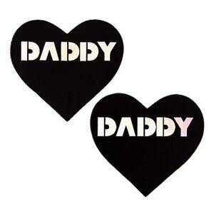 🦋B2G1🦋NEVA NUDE Daddy Dom Heart Holographic Nipple Cover Pasties